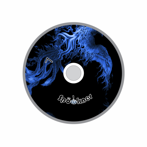 Spöckner "Feuervogel / blau schwarz" Eisstock